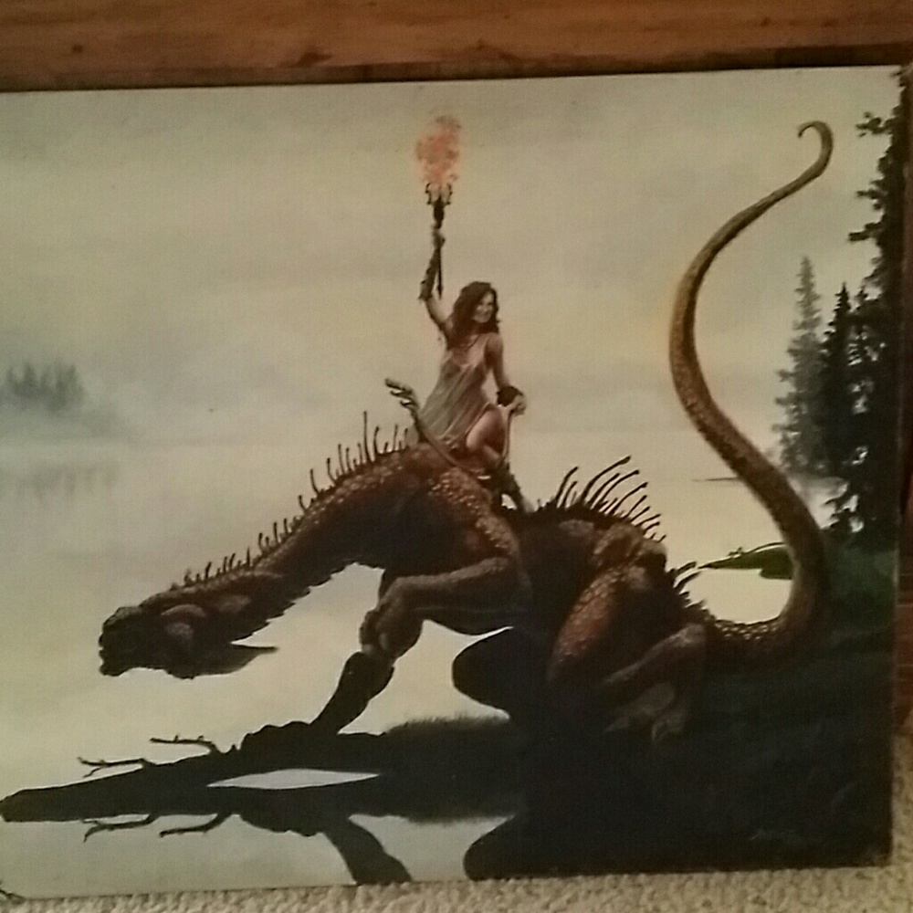 16x20 Dragon Tamer painting STEVE BARKUS